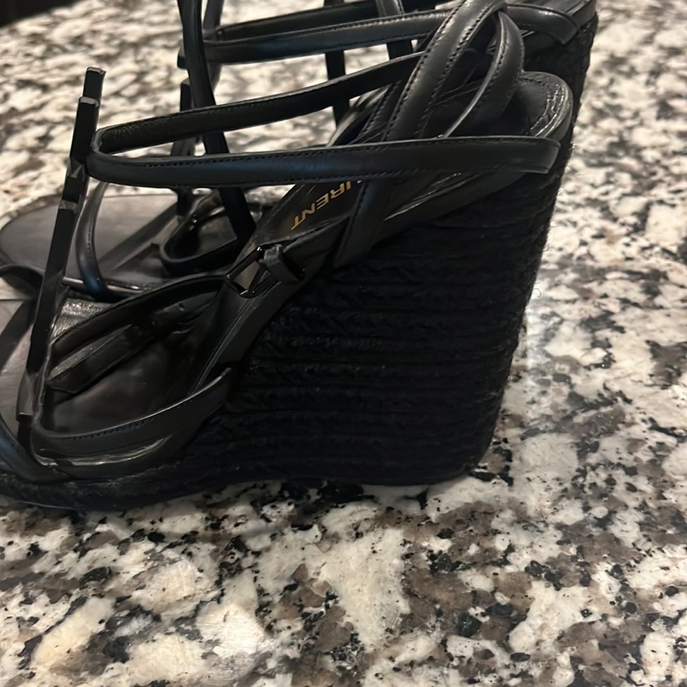 YSL wedges … like new 39 1/2. Size 8 1.2 - Picture 6 of 8